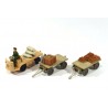 Miag sleepwagen met aanhangers