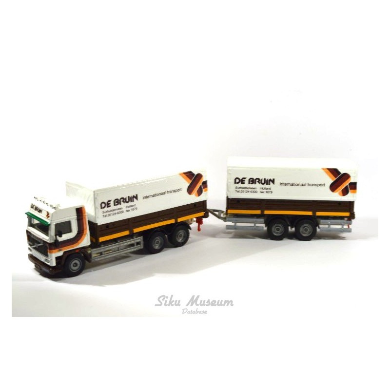 Volvo F12 met tandem aanhanger De Bruin