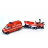 Mercedes Sprinter mit AnhÃ¤nger und Boot Fire & Rescue