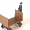 Man on electrical cart