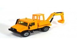 Mercedes Unimog 140 met graafmachine