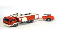 Mercedes LN2 fire engine with trailer