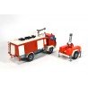 Mercedes LN2 fire engine with trailer