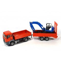 MAN TGA with Schaeff HR32 excavator