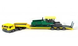 MAN TGA mit Asphaltfertiger