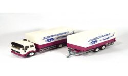 Mercedes SK with 2-axled trailer