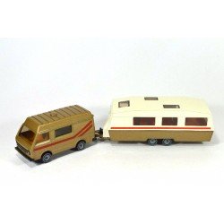 Volkswagen LT 28 camper with caravan