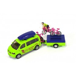 Volkwagen T5 with cycling team