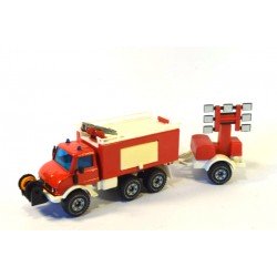 Mercedes Unimog 406 fire engine with trailer