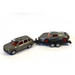 Porsche Cayenne mit AnhÃ¤nger und Porsche