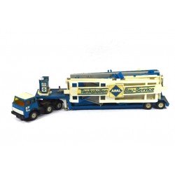 Hanomag Henschel with low loader and ARAL petrol station