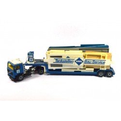 Volvo F10 with low loader and ARAL petrol station