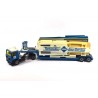 Volvo F10 with low loader and ARAL petrol station