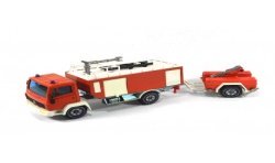 Mercedes LN2 fire engine with trailer