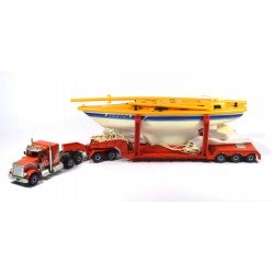Peterbilt low loader with sailboat