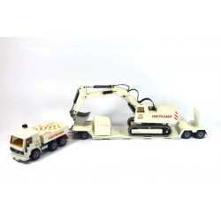 Volvo FL10 mit Tieflader und Bagger Heitkamp