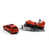 Porsche Cayenne with hovercraft
