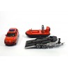 Porsche Cayenne with hovercraft