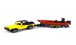 Jeep Wrangler with boat