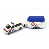 Volkswagen Transporter T6 with horse trailer Politie