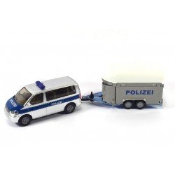 Volkswagen Transporter T5 with horse trailer Polizei