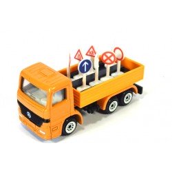 Mercedes Actros with traffic signs