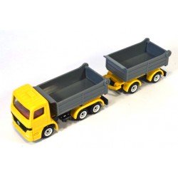 Mercedes tipping truck with trailer