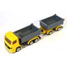 Mercedes tipping truck with trailer