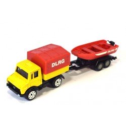 Mercedes Unimog U1500 with rescue boat