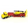 Scania low loader with helicopter