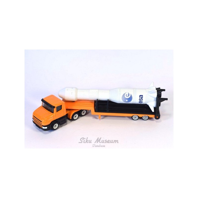 Scania with low loader and Ariane Rocket