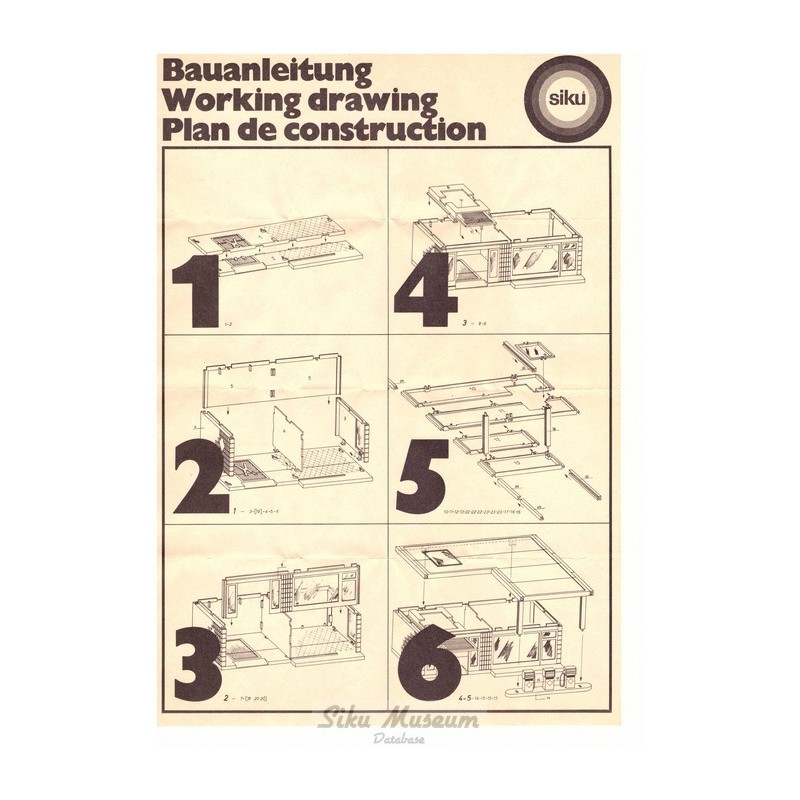 Construction manual Aral petrol station at low loader