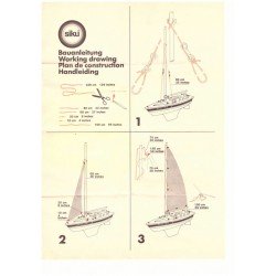 Construction manual sailboat at low loader