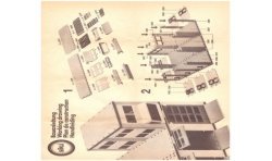 Construction manual fire station at low loader