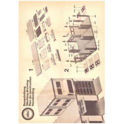 Construction manual fire station at low loader