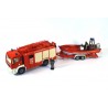 MAN TGA Rosenbauer fire engine with rescue boat Pompiers