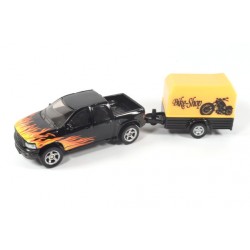 Dodge Ram pickup with trailer