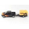 Dodge Ram pickup with trailer