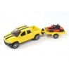 Dodge Ram with trailer and kart