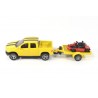 Dodge Ram with trailer and kart