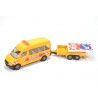 Volkswagen Crafter met trailer